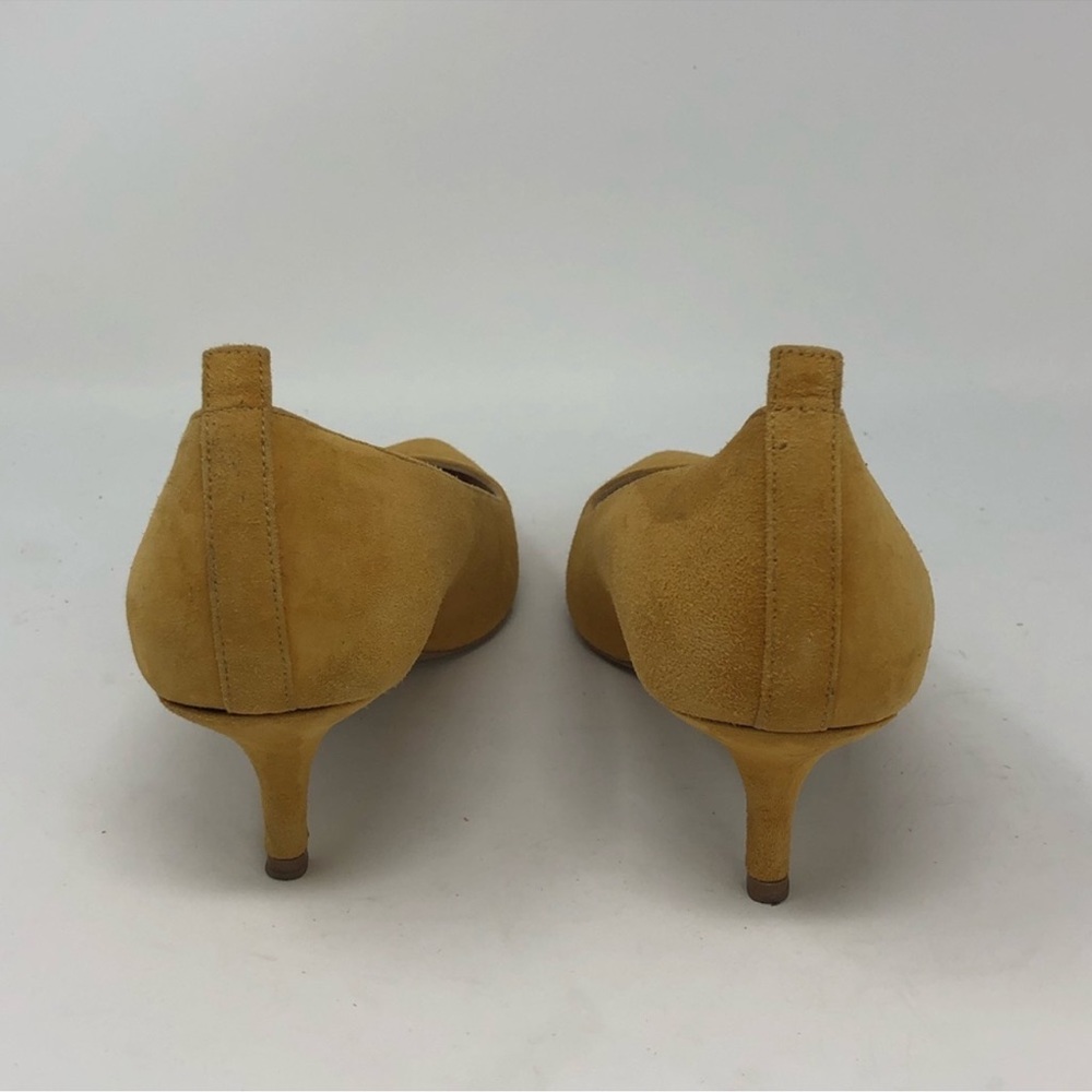 Everlane Editor heel suede mustard yellow size 7.5
